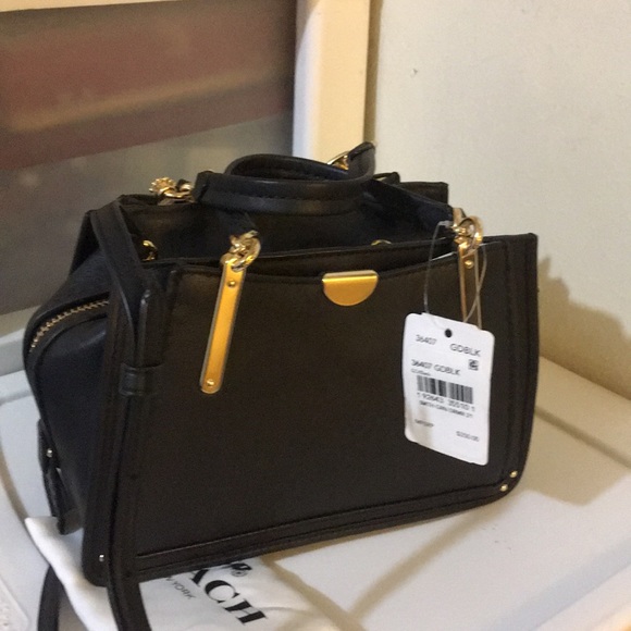 Coach dreamer 21 satchel black smooth leather - Picture 4 of 7